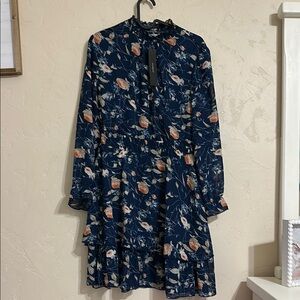 Floral Navy Blue Dress‎ - NWT
